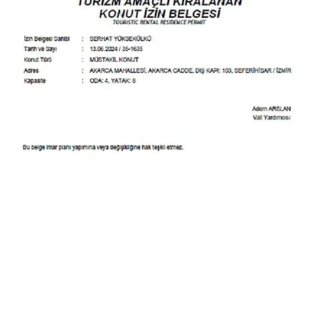 Sunset-denize Sifir Konumda, Esyali Yazlik Lejlighed